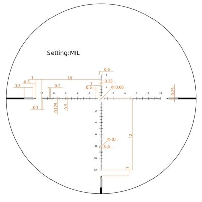 Vector optics Veyron GenII 4-16x44 HD DCR FFP Rifle Scope