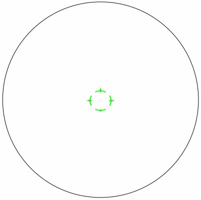 Vector optics Paragon 1x18 Mini Prism Scope