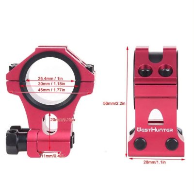 ขาจับกล้องWesthunter 11 mm ขาสูง 6061 T6