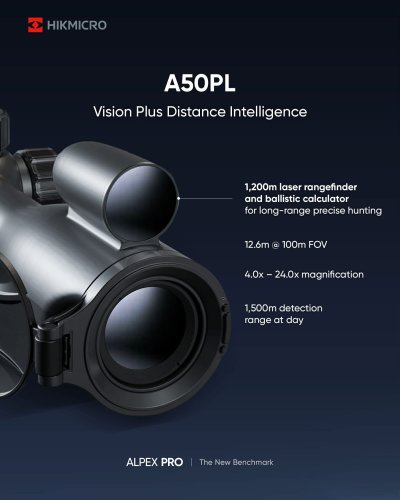 Hikmicro Alpex Pro A50PL Digital Scope Day&Night 12 MP