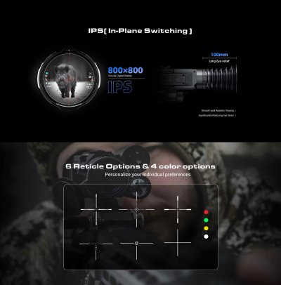 PARD NV-S450CL DS5 Night Vision Scope 4K Hunting Monocular