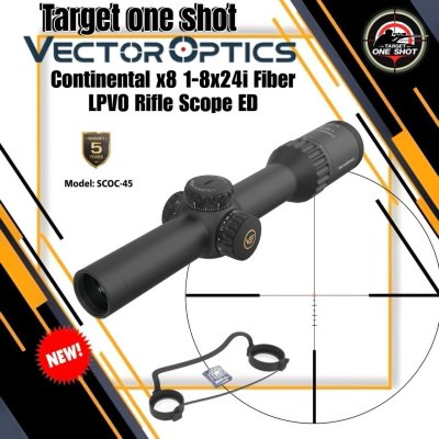 กล้องยิงเร็วContinental x8 1-8x24i Fiber LPVO Rifle Scope ED