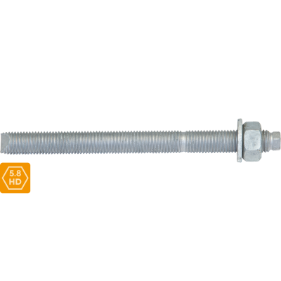 STUD CHEMICAL ASTA-AS M12 x 220 MM. 5.8 (HDG.)