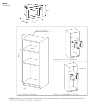 Electrolux  Microwave EMFB20BG 20L