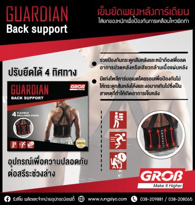 เข็มขัดพยุงหลัง Grob