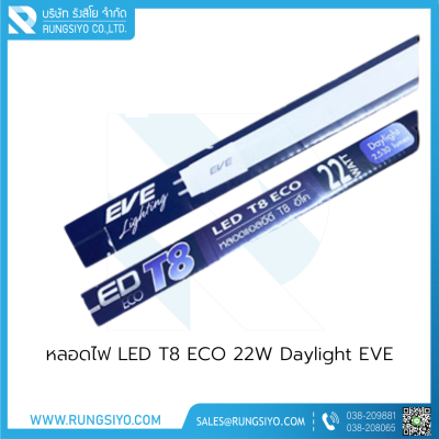 หลอดไฟ LED T8 ECO 22W Daylight EVE