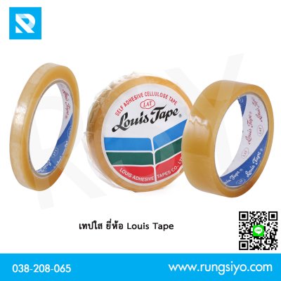 เทปใส 3/4"*36y (18mm.x33m.) (แกน 3") Louis