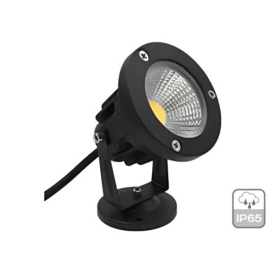 DNER โคมไฟสนาม LED 10W 220V กันน้ำ IP65 แสงวอร์มไวท์