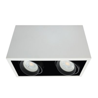 DNER DOWNLIGHT MR16 X2 SURFACE MOUNTED SQUARE ADJUSTABLE