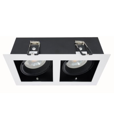 DNER DOWNLIGHT MR16 X2 RECESS MOUNTED SQUARE ADJUSTABLE