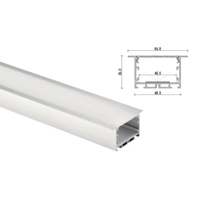 รางอลูมิเนียม ไฟเส้น LED HC640 ขนาด 1, 2 เมตร