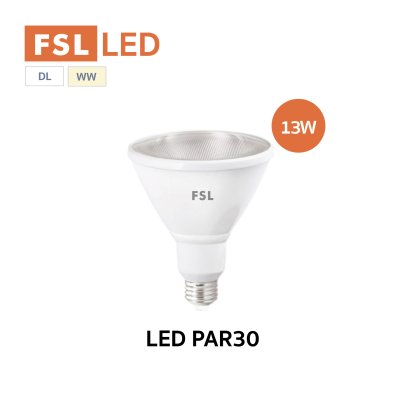 FSL หลอดไฟ LED PAR30  13W ขั้ว E27 กันน้ำ IP65