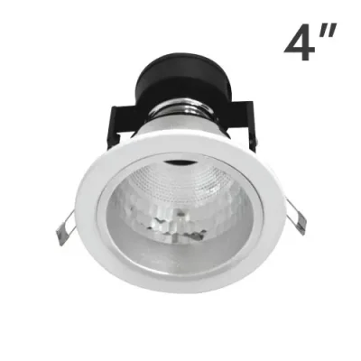LAMPTAN โคมไฟดาวน์ไลท์ ฝังฝ้า หน้ากลม 4 นิ้ว ขั้ว E27 สีขาว