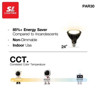 SL LIGHTING หลอดไฟ LED PAR30  30W ขั้ว E27 WARMWHITE 3000K