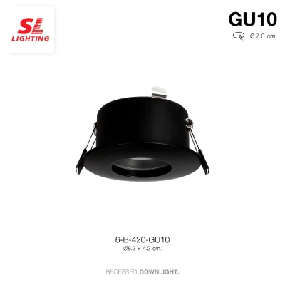 SL LIGHTING โคมไฟดาวน์ไลท์ ฝังฝ้า กลม MR16 ขั้ว GU10 กันน้ำ IP44