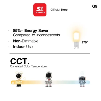 SL LIGHTING หลอดไฟ แคปซูล LED CAPSULE 2.5W 220V ขั้ว G9 WARMWHITE 3000K