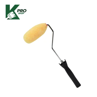 ลูกกลิ้งทาสีขนาด 4 นิ้ว ขน 25 มม.โพลีเอสเตอร์ พร้อมด้ามจับ 12 นิ้ว