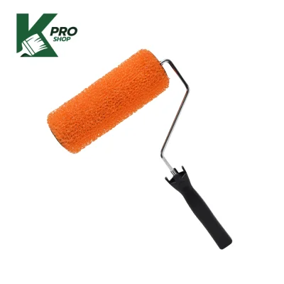 ลูกกลิ้งสร้างลายรังผึ้ง ขนาด 7 นิ้ว แกน 38 มม.โฟมโพลียูรีเทน พร้อมด้ามจับแบบกรง