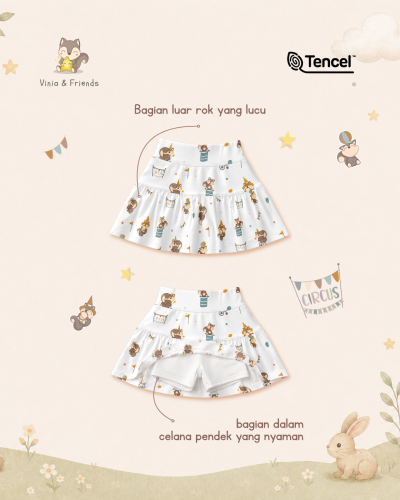 Top and Skort Raccoon Circus