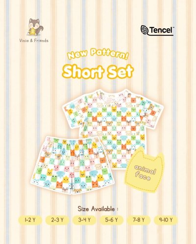 Short Set Animal Face