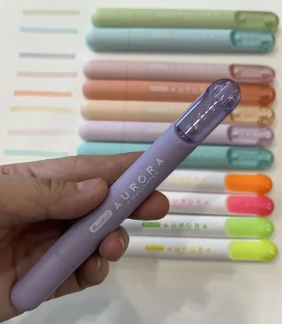 ควอนตัมปากกาเน้นข้อความ ออโรร่า  ม่วง
