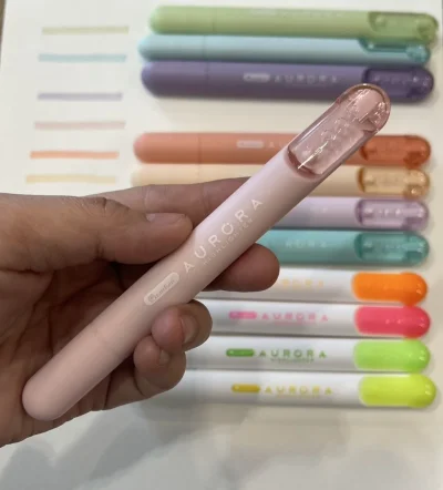 ควอนตัมปากกาเน้นข้อความ ออโรร่า แดง