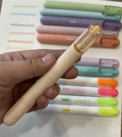 ควอนตัมปากกาเน้นข้อความ ออโรร่า เหลือง