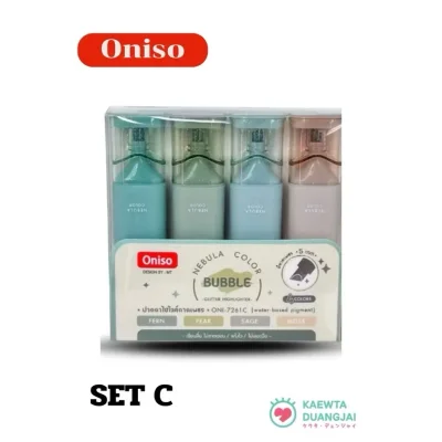 oniso ปากกาไฮไลท์กากเพชร