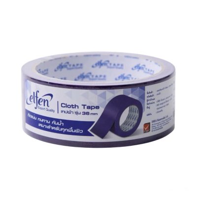 Elfen เทป เทปผ้า 36 มม. 8 หลา จำนวน 1 ม้วน