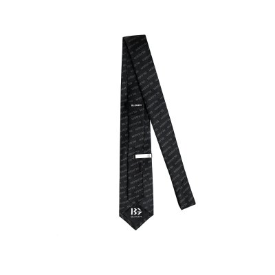 MONOGRAM GREY  PRINTED TIE