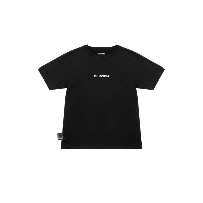 "BLKGEM" MINI WHITE LOGO  KIDS TEE - BLK