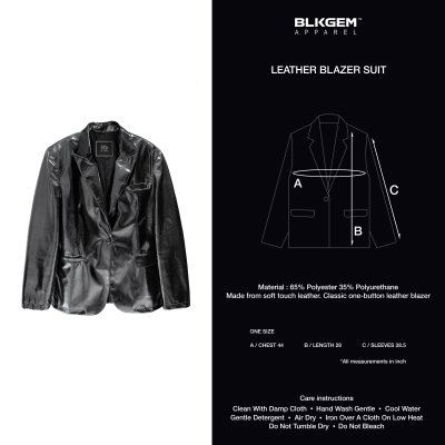 LEATHER BLAZER SUIT *Pre-order*