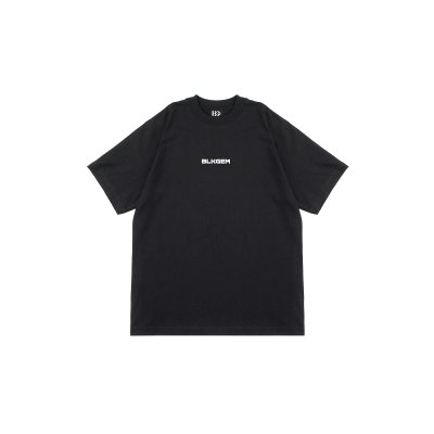 "BLKGEM" MINI WHITE LOGO  TEE - BLK
