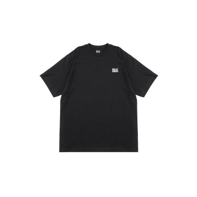 RUBBER LOGO TEE - BLK