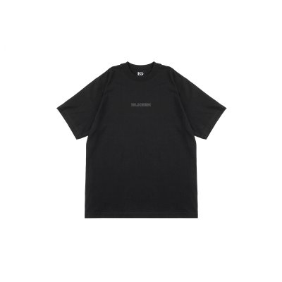 OUTLINE WHITE LOGO TEE - BLK