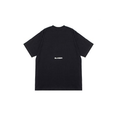 "BG" WHITE LOGO TEE -BLK