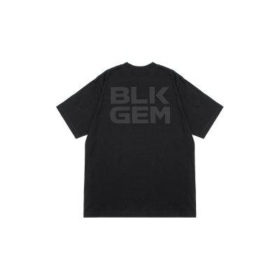 "BLKGEM" BLACK LOGO  TEE - BLK