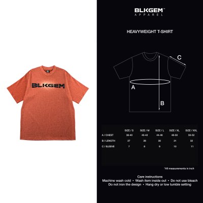 HW BRICK BLACK LOGO TEE - BRICK