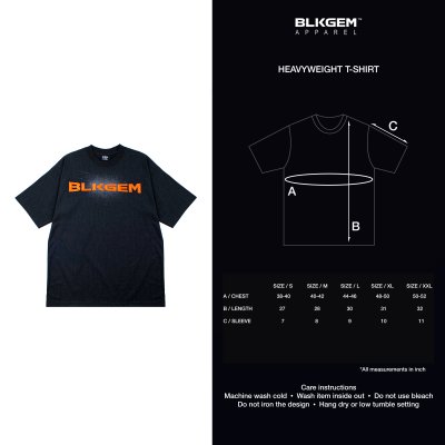 HW BLACK PUMPKIN LOGO TEE - BLK