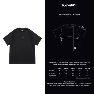 "BG" BLACK LOGO TEE -BLK
