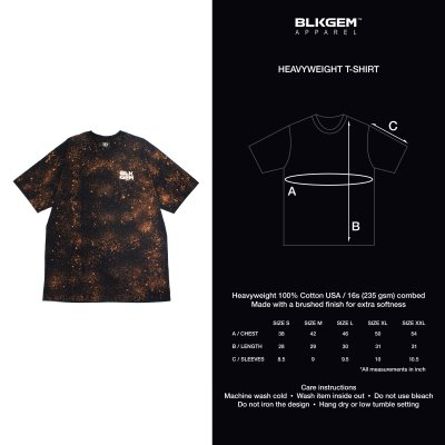 SPLASH "BLKGEM" WHITE LOGO TEE - BLK