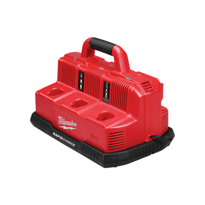 Milwaukee รุ่น M12-18C3 แท่นชาร์จแบตเตอรี่ 12-18 โวลต์ แบบชาร์จเร็ว 6 ช่อง