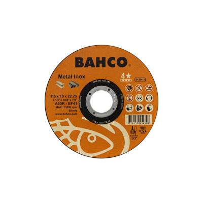 BAHCO รุ่น 3911-1151T41-IM ใบเลื่อยตัดเหล็ก 4 นิ้ว CUT-DISC 115X1.0 A60R IN ME
