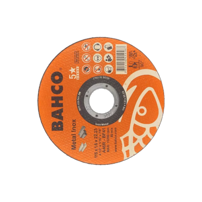 BAHCO รุ่น 3911-115-T41-IM ใบตัดงานสแตนเลสและโลหะทั่วไป 4 นิ้ว CUT-DISC 115x1.6x22.23 A46R IN ME