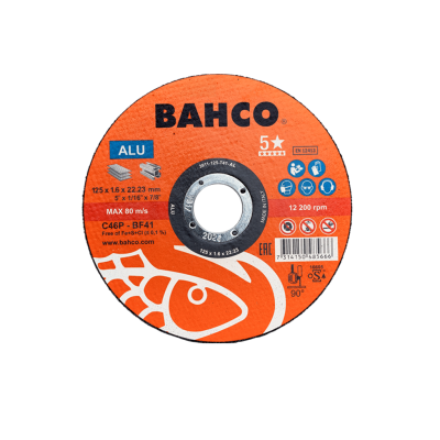 BAHCO รุ่น 3911-125-T41-AL ใบตัดอลูมิเนียม 4 นิ้ว CUT-DISC 125x1.6x22.23 C46P ALU