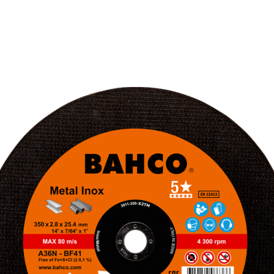 BAHCO รุ่น  3911-350-X2TM ใบเลื่อยตัดเหล็ก 4 นิ้ว CUT-DISC 350x2.8 A36N IN ME