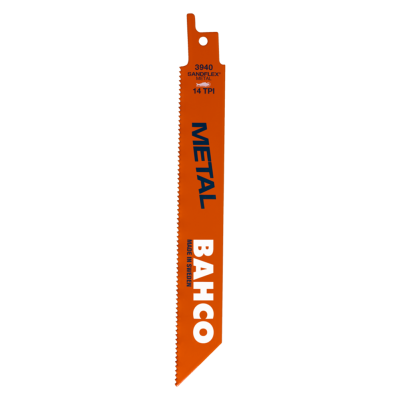 BAHCO รุ่น 3940-100-14-ST-2P ใบเลื่อยชักตัดเหล็ก RECIP BIM 100MM 14TPI ST 2P