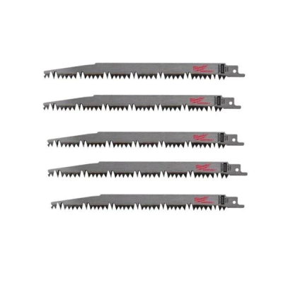 Milwaukee รุ่น 48-00-1303 ใบเลื่อยซอว์ซอลตัดแต่ง 12" Pruning 5 TPI (5 ใบ)