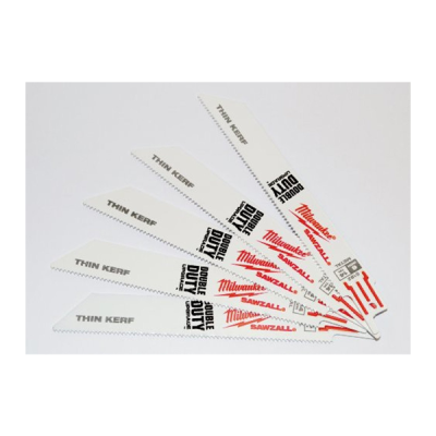 Milwaukee รุ่น 48-00-5182 ใบเลื่อยซอว์ซอลตัดเหล็ก 6" Thin Kerf 14 TPI (5 ใบ)