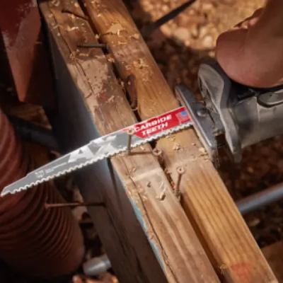 Milwaukee รุ่น 48-00-5221 ใบเลื่อยซอว์ซอลตัดไม้ 6" AX ฟันคาร์ไบด์ 5 TPI (1 ใบ)